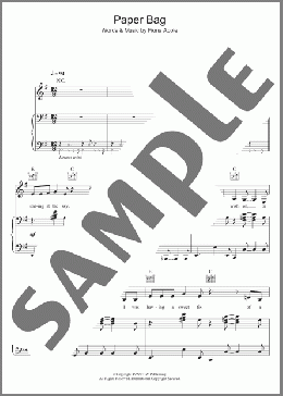 Paper Bag(Fiona Apple) 楽譜 その他 ダウンロード