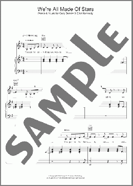 We're All Made Of Stars (from 'Finding Neverland')(Gary Barlow/Eliot Kennedy) 楽譜 その他 ダウンロード