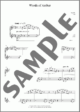 Words Of Amber(Olafur Arnalds) 楽譜 ピアノ（ソロ） ダウンロード