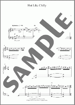 Hot Like Chilly(Alice Thompson) 楽譜 ピアノ（ソロ） ダウンロード