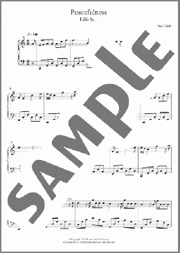 Peacefulness(Brian Crain) 楽譜 ピアノ（ソロ） ダウンロード