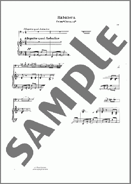Habanera (from Carmen)(Georges Bizet) 楽譜 チェロ ダウンロード
