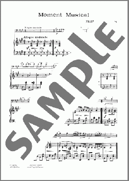 Moment Musical(Franz Schubert) 楽譜 チェロ ダウンロード