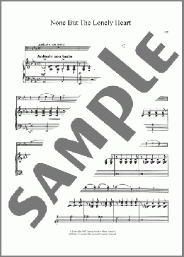 None But The Lonely Heart (Mignon's Song)(Pyotr Il'yich Tchaikovsky) 楽譜 チェロ ダウンロード