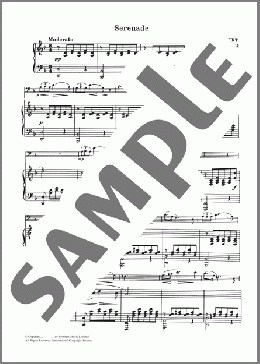 Serenade(Franz Schubert) 楽譜 チェロ ダウンロード