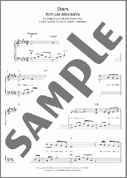 Stars (from Les Miserables) (abridged)(Boublil and Schonberg) 楽譜 ピアノ（ソロ） ダウンロード