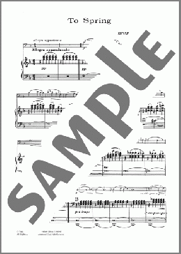 To Spring, Op.43 No.5(Edvard Grieg) 楽譜 チェロ ダウンロード