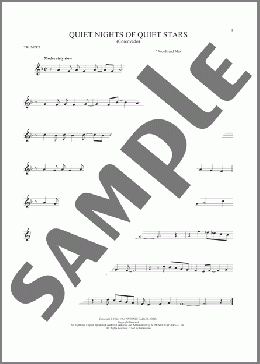 Quiet Nights Of Quiet Stars (Corcovado)(Andy Williams) 楽譜 トランペット（ソロ） ダウンロード