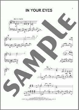 In Your Eyes(Peter Gabriel) 楽譜 ピアノ（ソロ） ダウンロード