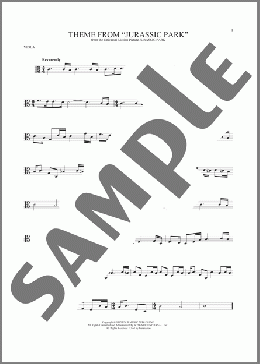 Theme From Jurassic Park(John Williams) 楽譜 その他 ダウンロード