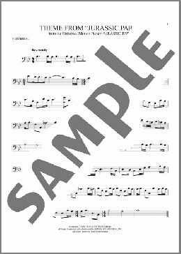 Theme From Jurassic Park(John Williams) 楽譜 トロンボーン（ソロ） ダウンロード