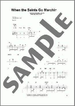When The Saints Go Marching In(James M. Black/Katherine E. Purvis) 楽譜 その他 ダウンロード