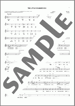 The Little Drummer Boy(Harry Simeone/Henry Onorati/Katherine Davis) 楽譜 その他 ダウンロード