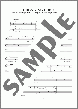 Breaking Free (from High School Musical)(Zac Efron & Vanessa Hudgens) 楽譜 その他 ダウンロード