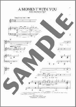 A Moment With You(Stephen Sondheim) 楽譜 その他 ダウンロード