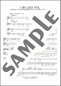 I Do Like You(Stephen Sondheim) 楽譜 その他 ダウンロード