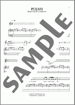 Poems(Stephen Sondheim) 楽譜 その他 ダウンロード