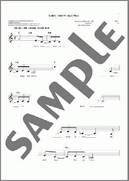 Since I Don't Have You(The Skyliners) 楽譜 その他 ダウンロード
