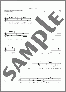 Twilight Time(The Platters) 楽譜 その他 ダウンロード