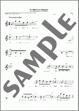 The Music Of Goodbye(John Barry) 楽譜 その他 ダウンロード