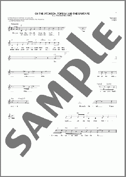 On The Atchison, Topeka And The Santa Fe(Judy Garland) 楽譜 その他 ダウンロード