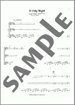 O Holy Night(Adolphe Adam/John S. Dwight (trans.)) 楽譜 ウクレレ（アンサンブル） ダウンロード