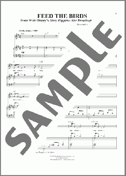 Feed The Birds (Tuppence A Bag) (from Mary Poppins)(Robert B. Sherman/Richard M. Sherman) 楽譜 その他 ダウンロード