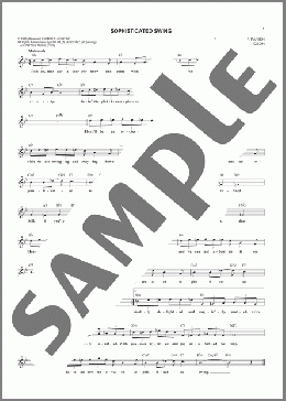 Sophisticated Swing(Will Hudson/Mitchell Parish) 楽譜 その他 ダウンロード