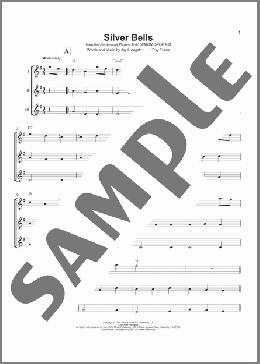 Silver Bells(Ray Evans/Jay Livingston) 楽譜 ウクレレ（アンサンブル） ダウンロード