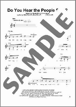 Do You Hear The People Sing?(Alain Boublil/Claude-Michel Schonberg) 楽譜 その他 ダウンロード