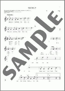 Tom Dooley(Kingston Trio) 楽譜 その他 ダウンロード