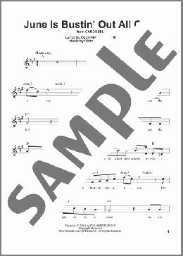 June Is Bustin' Out All Over(Rodgers & Hammerstein) 楽譜 その他 ダウンロード