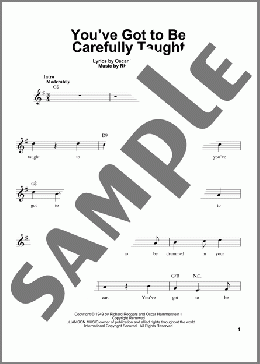 You've Got To Be Carefully Taught(Rodgers & Hammerstein) 楽譜 その他 ダウンロード