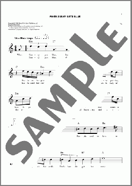 When Sunny Gets Blue(Jack Segal/Marvin Fisher) 楽譜 その他 ダウンロード