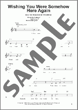 Wishing You Were Somehow Here Again (from The Phantom Of The Opera)(Charles Hart/Richard Stilgoe/Andrew Lloyd Webber) 楽譜 その他 ダウンロード
