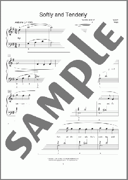 Softly And Tenderly (arr. Phillip Keveren)(Fred Kern/Mona Rejino/Phillip Keveren/Will L. Thompson) 楽譜 ピアノ（ソロ） ダウンロード