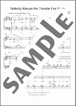 Nobody Knows The Trouble I've Seen (arr. Phillip Keveren)(Fred Kern/Mona Rejino/Phillip Keveren) 楽譜 ピアノ（ソロ） ダウンロード