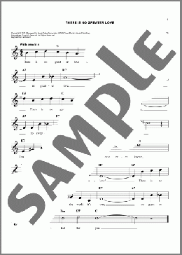 (There Is) No Greater Love(Isham Jones) 楽譜 その他 ダウンロード