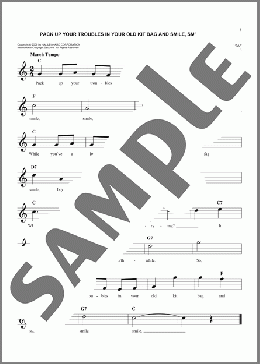 Pack Up Your Troubles In Your Old Kit Bag And Smile, Smile, Smile(Felix Powell) 楽譜 その他 ダウンロード