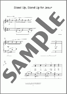 Stand Up, Stand Up For Jesus (arr. Fred Kern)(Fred Kern/Mona Rejino/Phillip Keveren/George Duffield, Jr.) 楽譜 ピアノ（ソロ） ダウンロード
