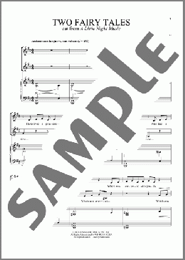 Two Fairy Tales(Stephen Sondheim) 楽譜 その他 ダウンロード
