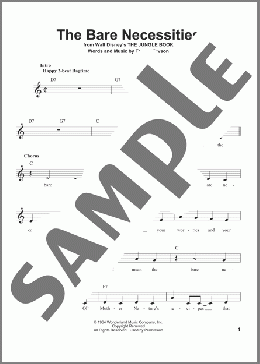 The Bare Necessities (from The Jungle Book)(Terry Gilkyson) 楽譜 その他 ダウンロード