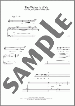 The Water Is Wide(Traditional/Charlotte Church) 楽譜 その他 ダウンロード