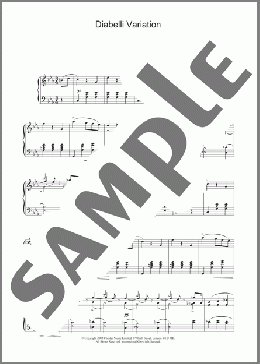 Diabelli Variation(Franz Schubert) 楽譜 ピアノ（ソロ） ダウンロード