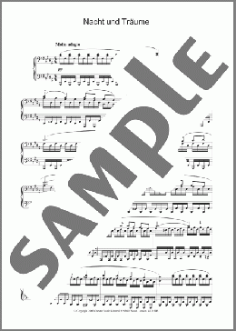 Nacht und TrAume(Franz Schubert) 楽譜 ピアノ（ソロ） ダウンロード