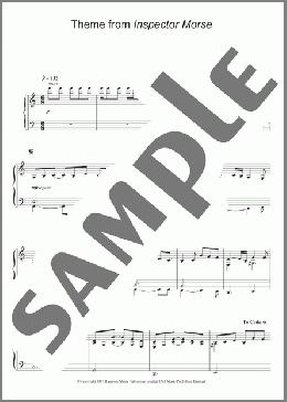 Theme from Inspector Morse(Barrington Pheloung) 楽譜 ピアノ（ソロ） ダウンロード