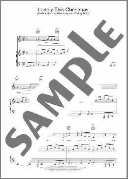 Lonely This Christmas(Mud) 楽譜 その他 ダウンロード