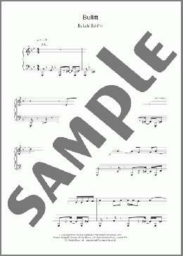 Bullitt(Lalo Schifrin) 楽譜 ピアノ（ソロ） ダウンロード