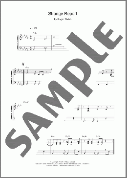 Strange Report(Roger Webb) 楽譜 ピアノ（ソロ） ダウンロード