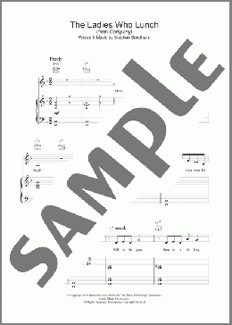 The Ladies Who Lunch (from Company)(Stephen Sondheim/Company (Musical)) 楽譜 その他 ダウンロード